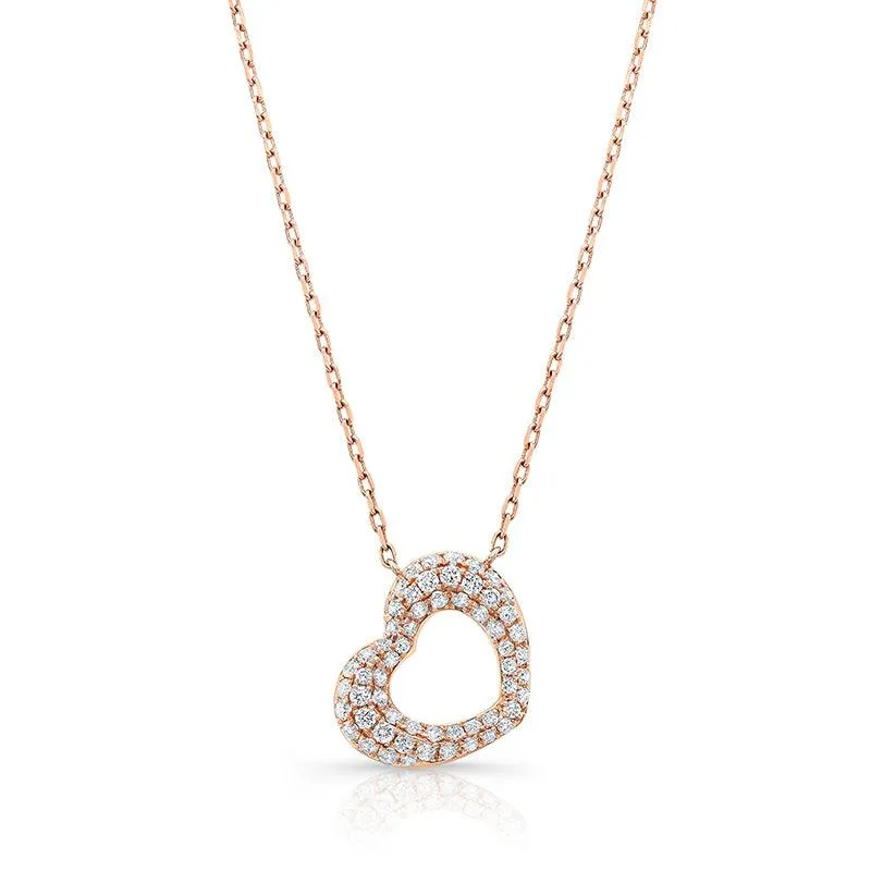 0.39ctw Diamond Heart Necklace