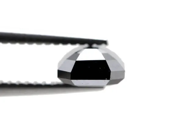 0.80 CT Emerald Cut Black Loose Moissanite Diamond