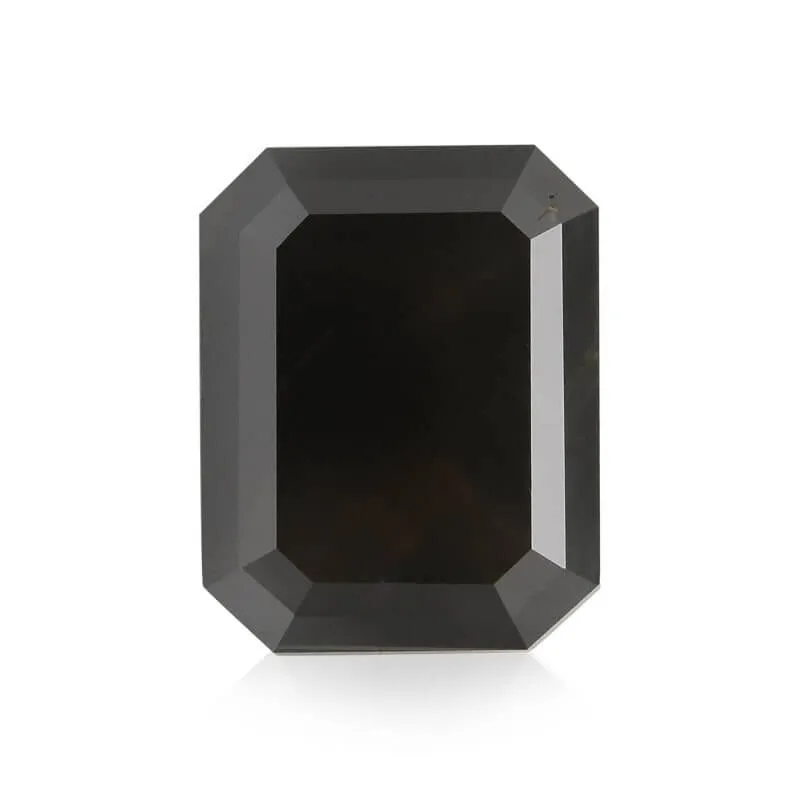 0.80 CT Emerald Cut Black Loose Moissanite Diamond
