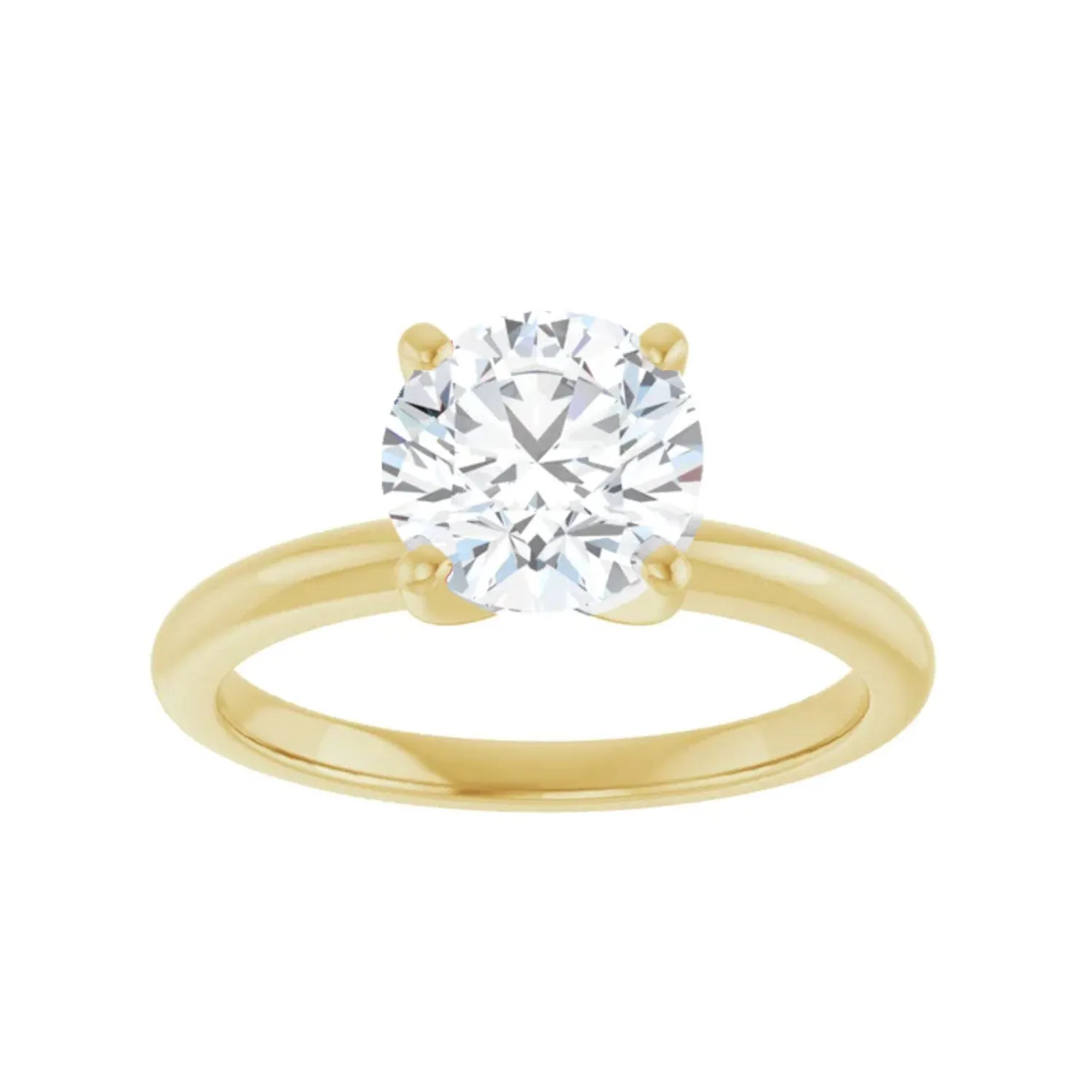 0.87 CT Brilliant Round Diamond Cocktail Ring - Gold