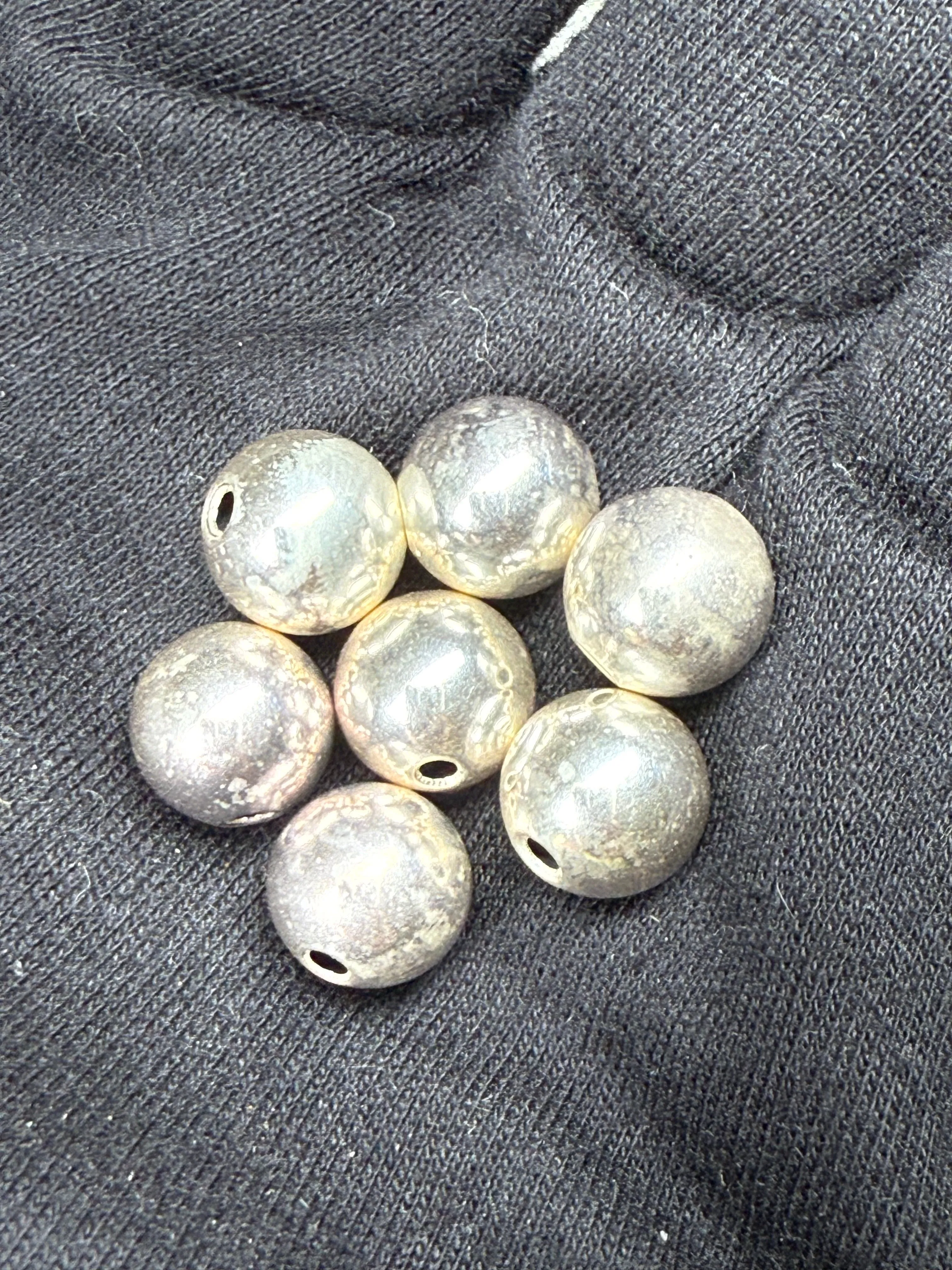 100 Solid 925 Sterling Silver Beads 10MM Round with 2MM Hole | 51.83 Grams | Jewelry Making Supplies Bulk Lot