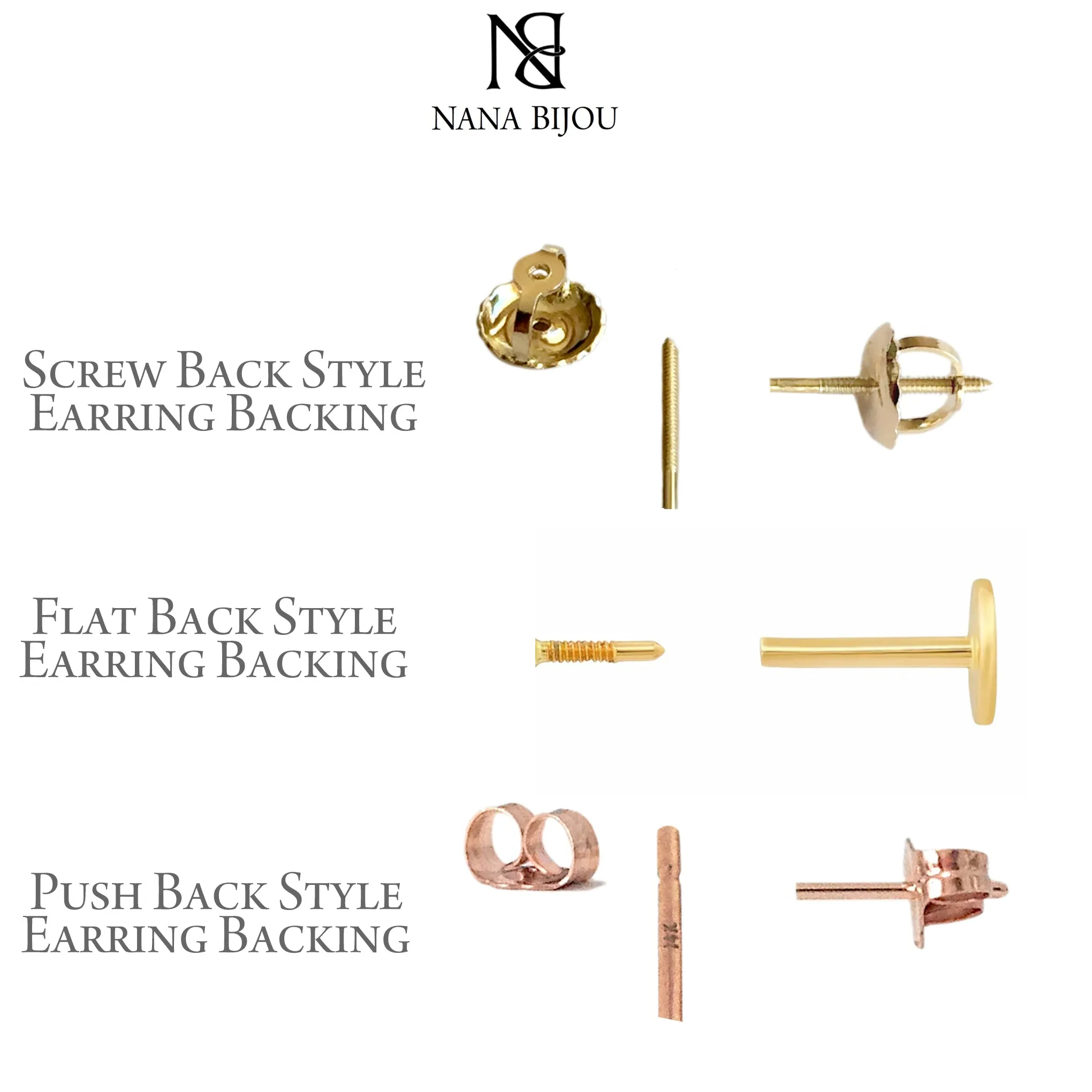 14K Gold Angel Wings Stud Earrings