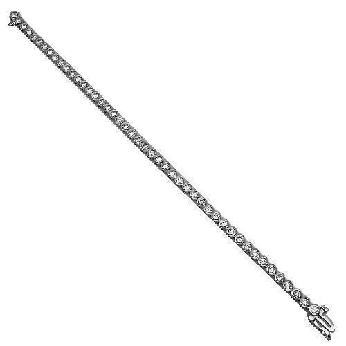 14K Gold Diamond Tennis Bracelet 2.5 MM 3.6 CTW