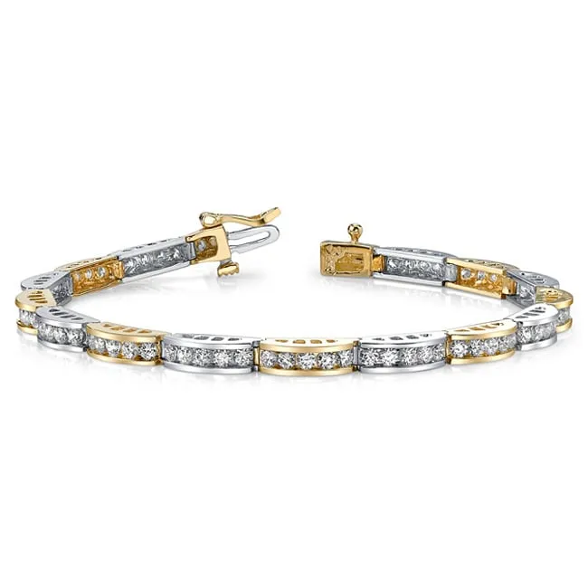14k Solid Gold Round Cut Diamond Tennis Bracelet (2.0.cts.tw)