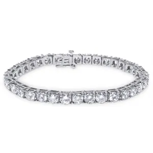 14k Solid Gold Round Diamond Tennis Bracelet (4.20.cts.tw)