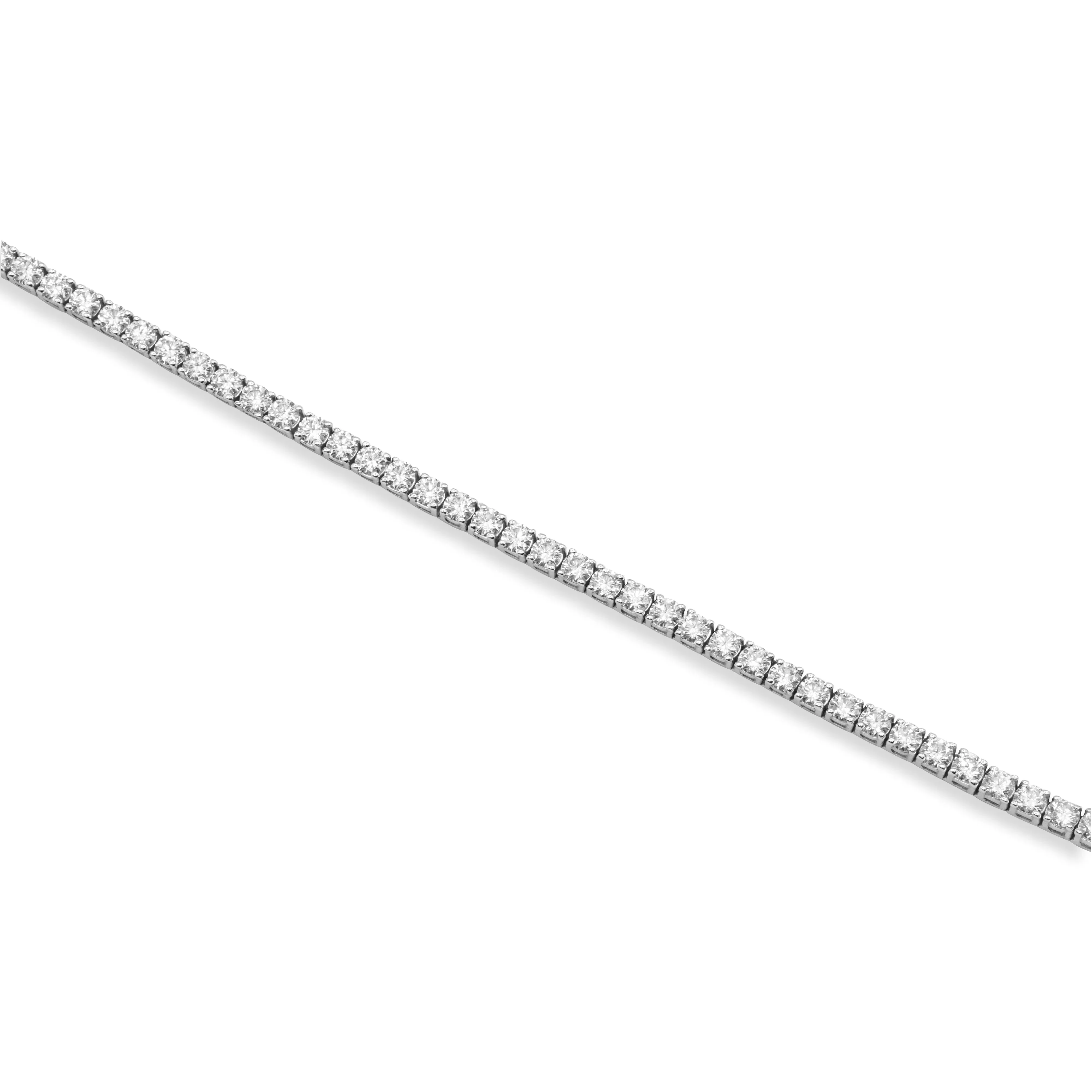 14k Tennis Bracelet 9.8 Ctw Lab Made Diamonds