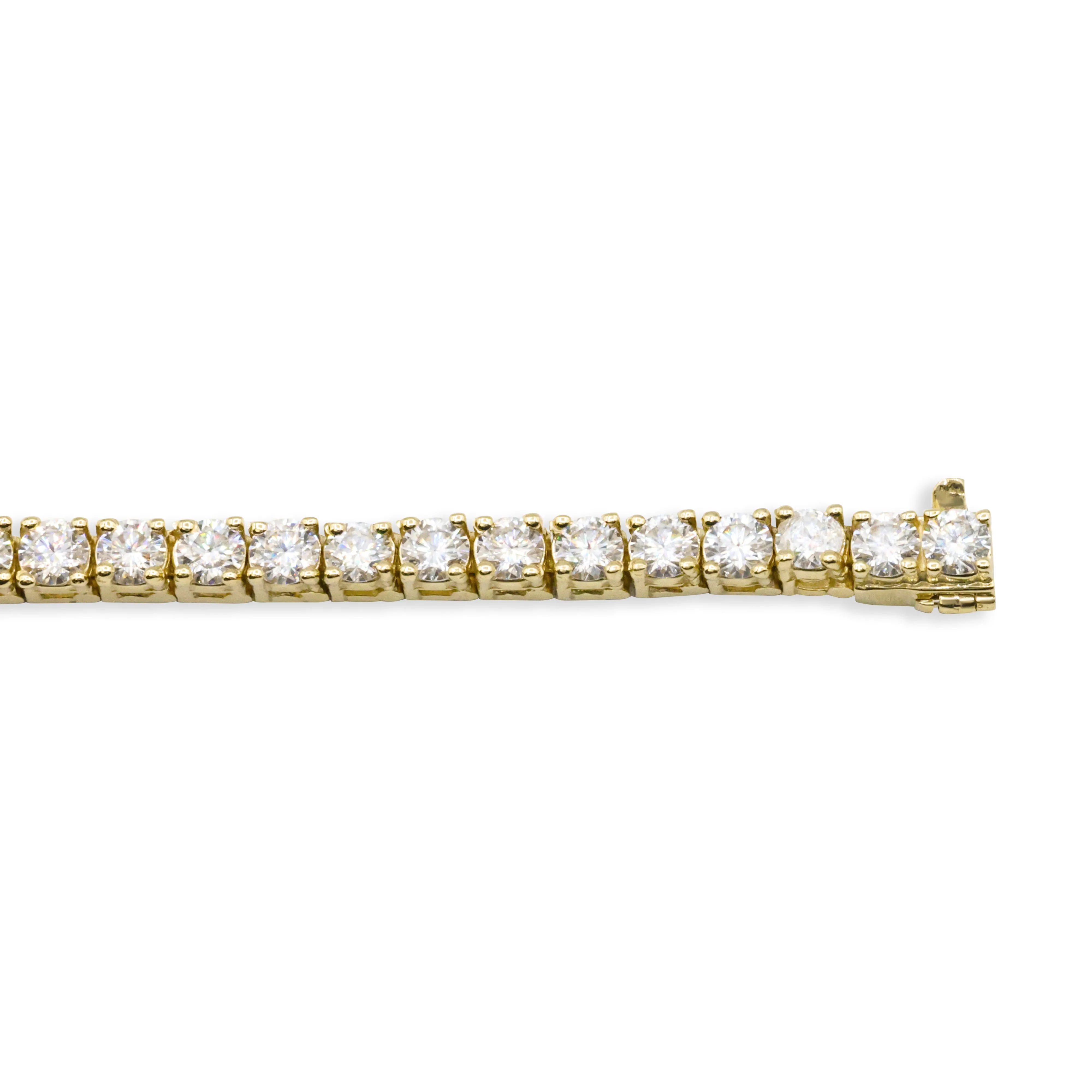 14k Tennis Bracelet 9.8 Ctw Lab Made Diamonds
