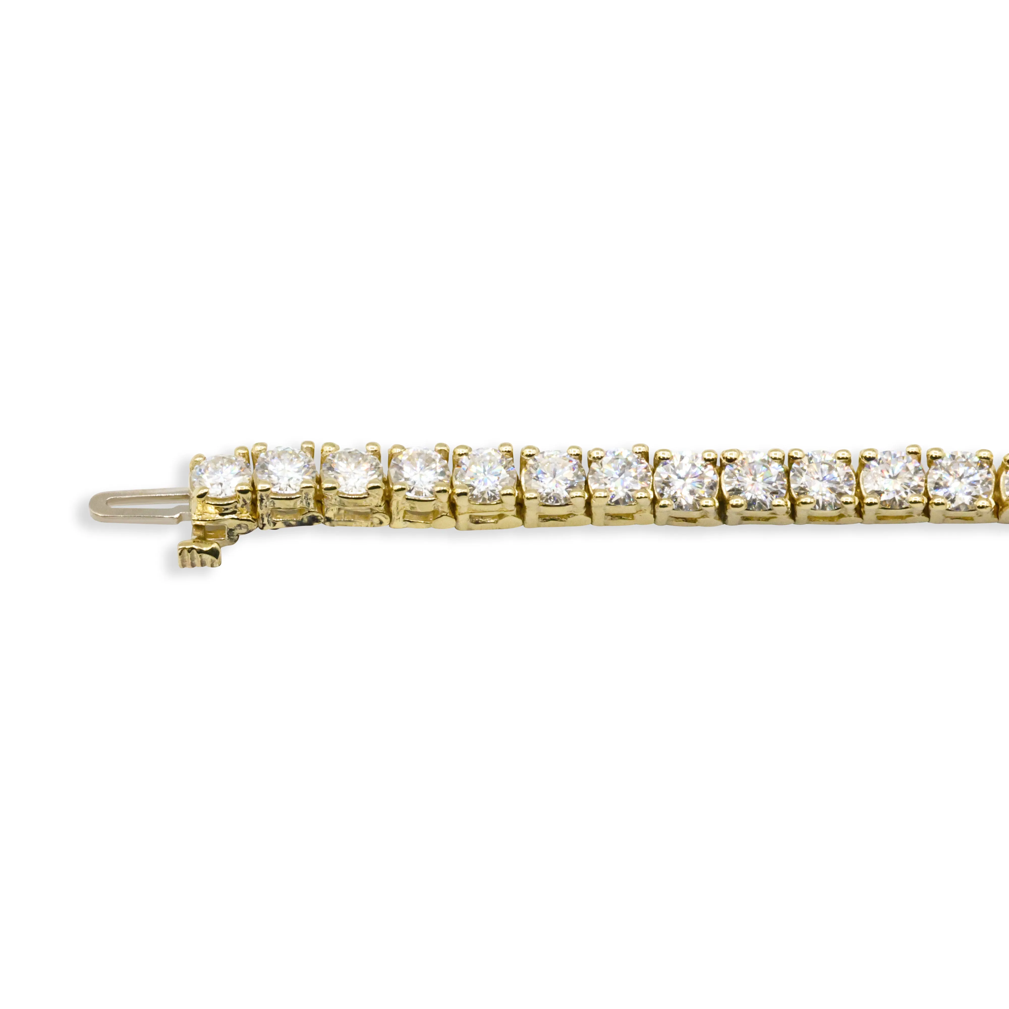 14k Tennis Bracelet 9.8 Ctw Lab Made Diamonds