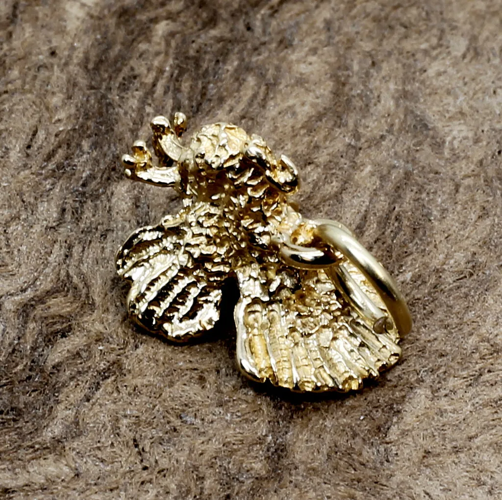 14kt Gold Turkey Charm Thanksgiving gift for her