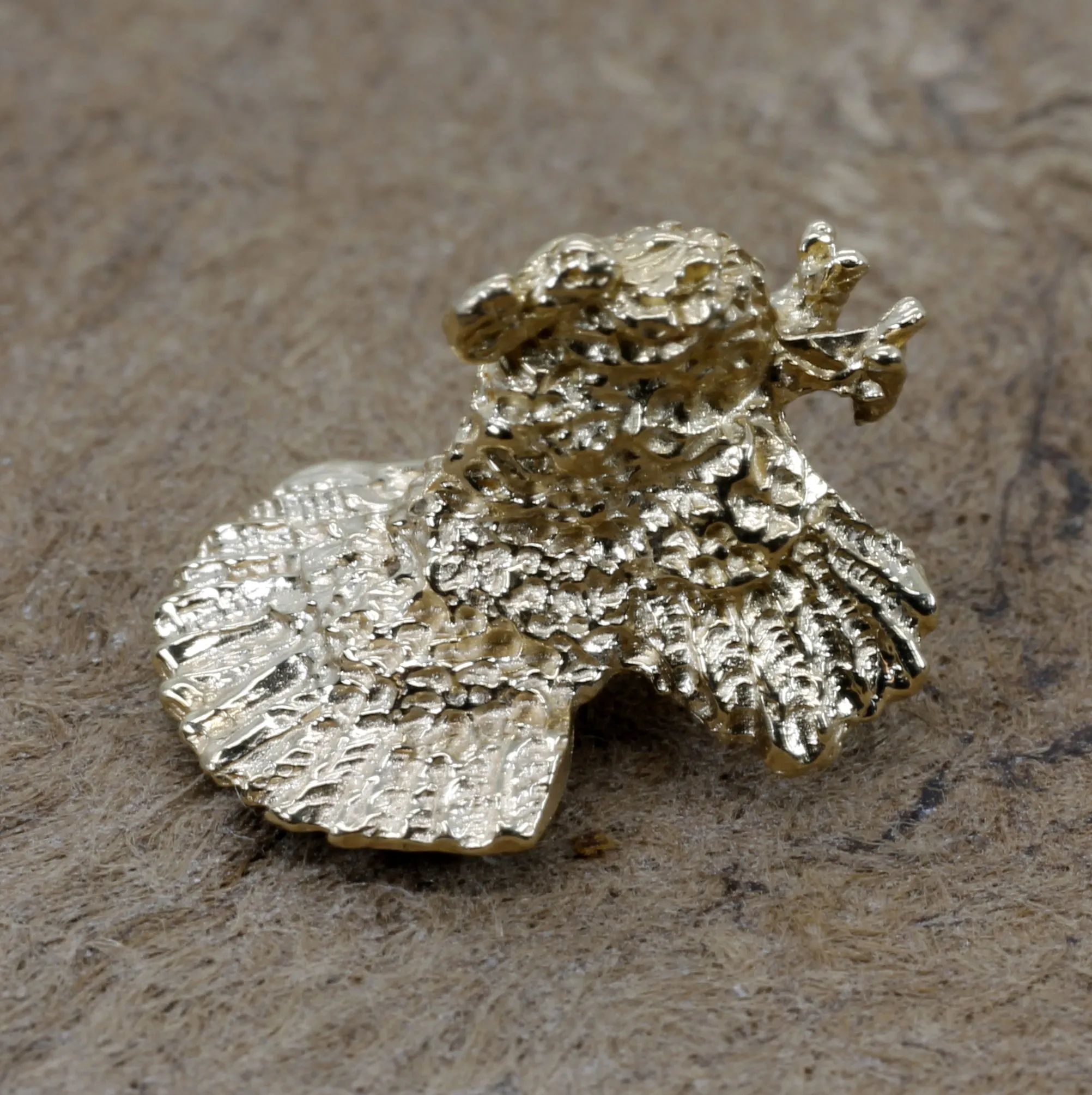 14kt Gold Turkey Tie Tack for mans tie or lapel