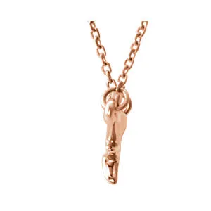 14KT Rose Gold Branch Bar Chain Necklace