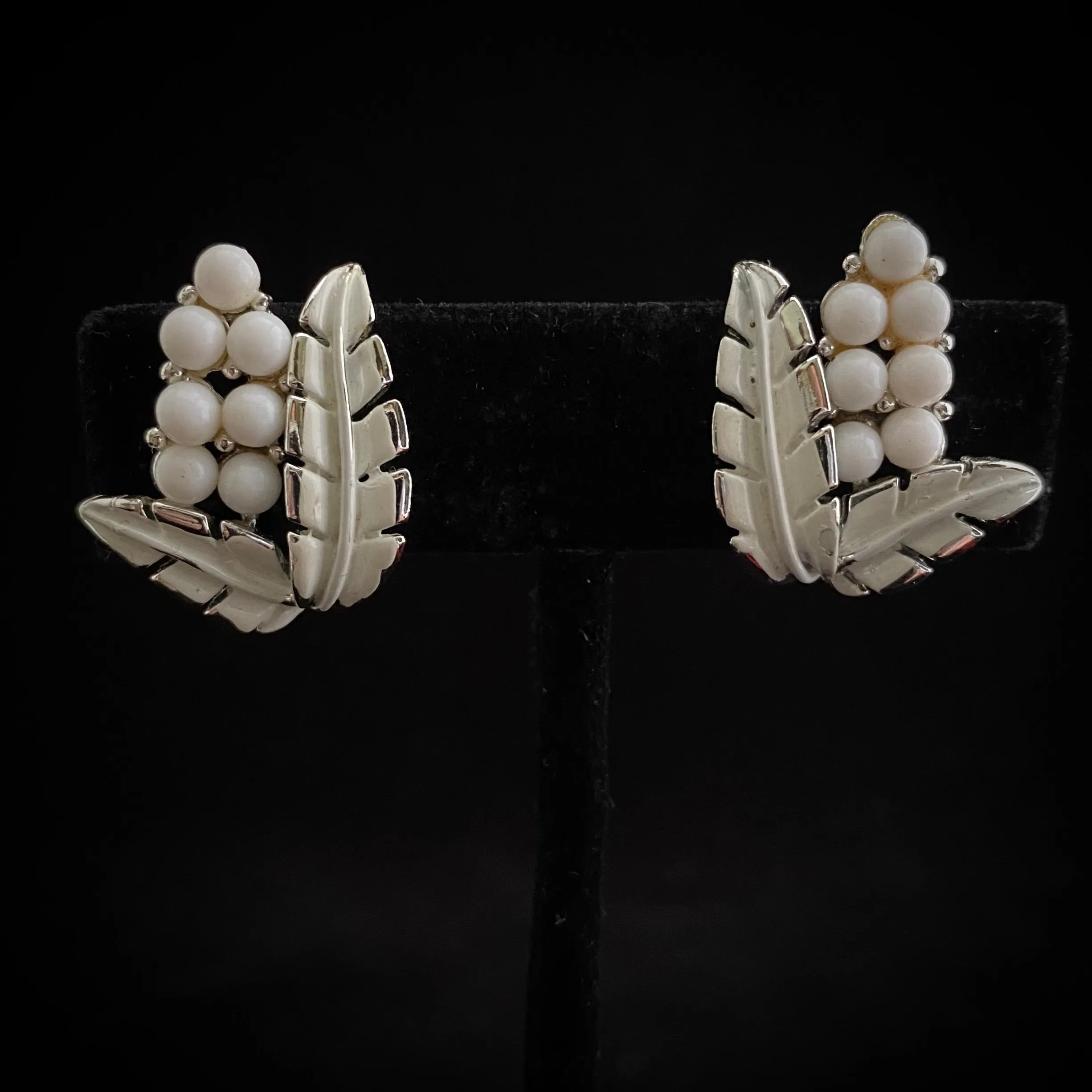 1957 Coro Feather Fern Bracelet & Earring Set