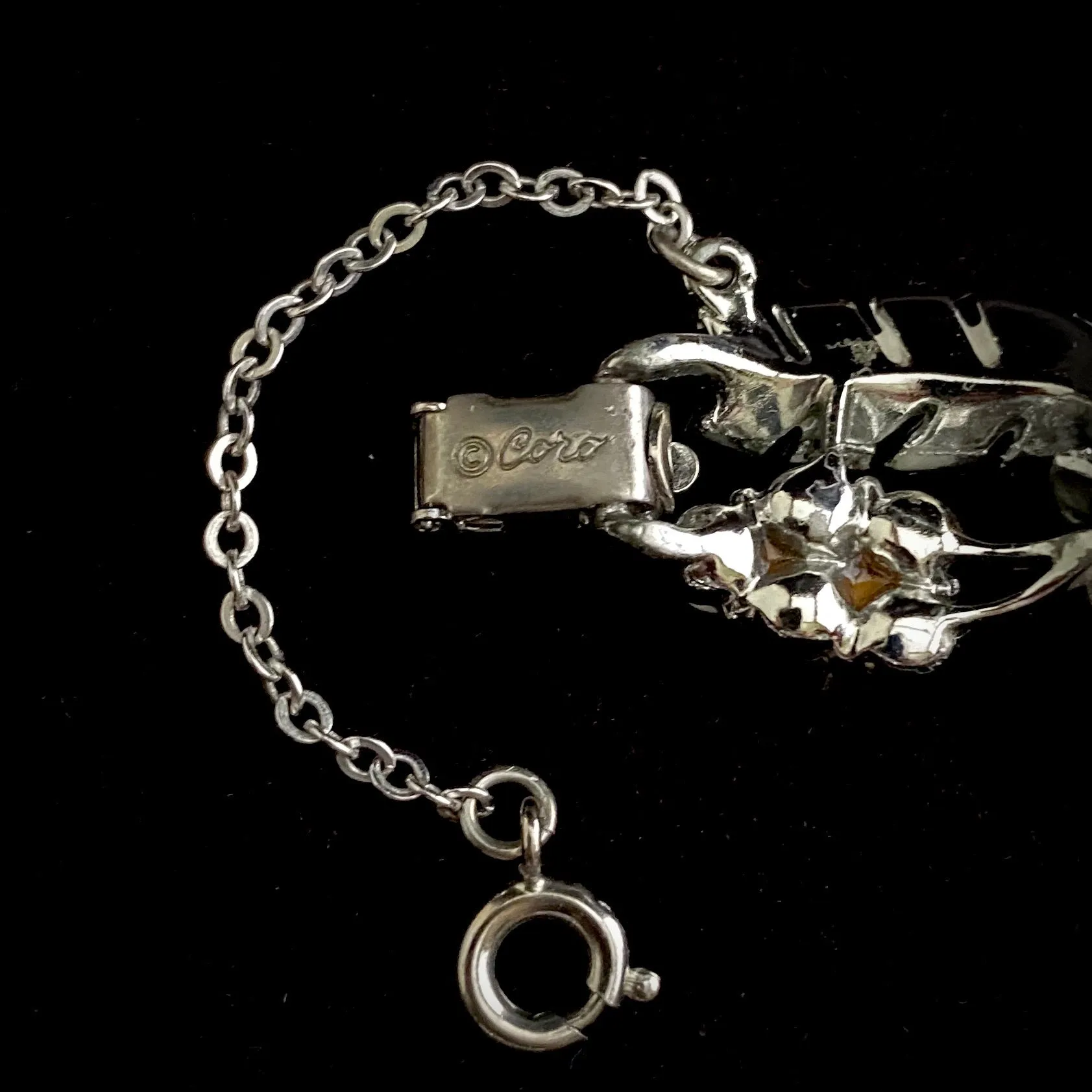 1957 Coro Feather Fern Bracelet & Earring Set