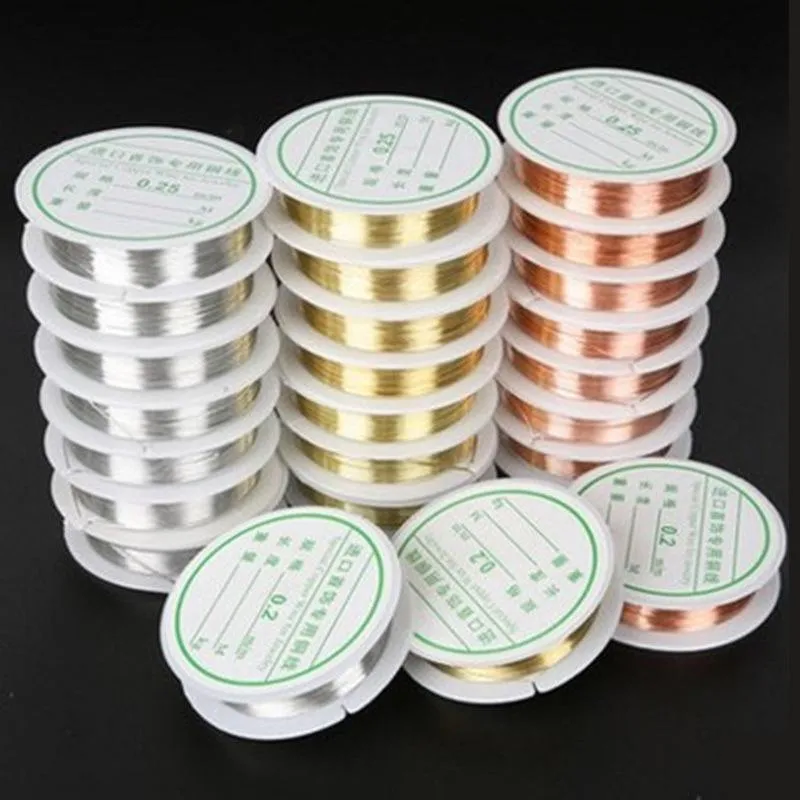 2 Roll Beading Wire Jewelry Making Wire Handmade Craft Cord String DIY Jewelry