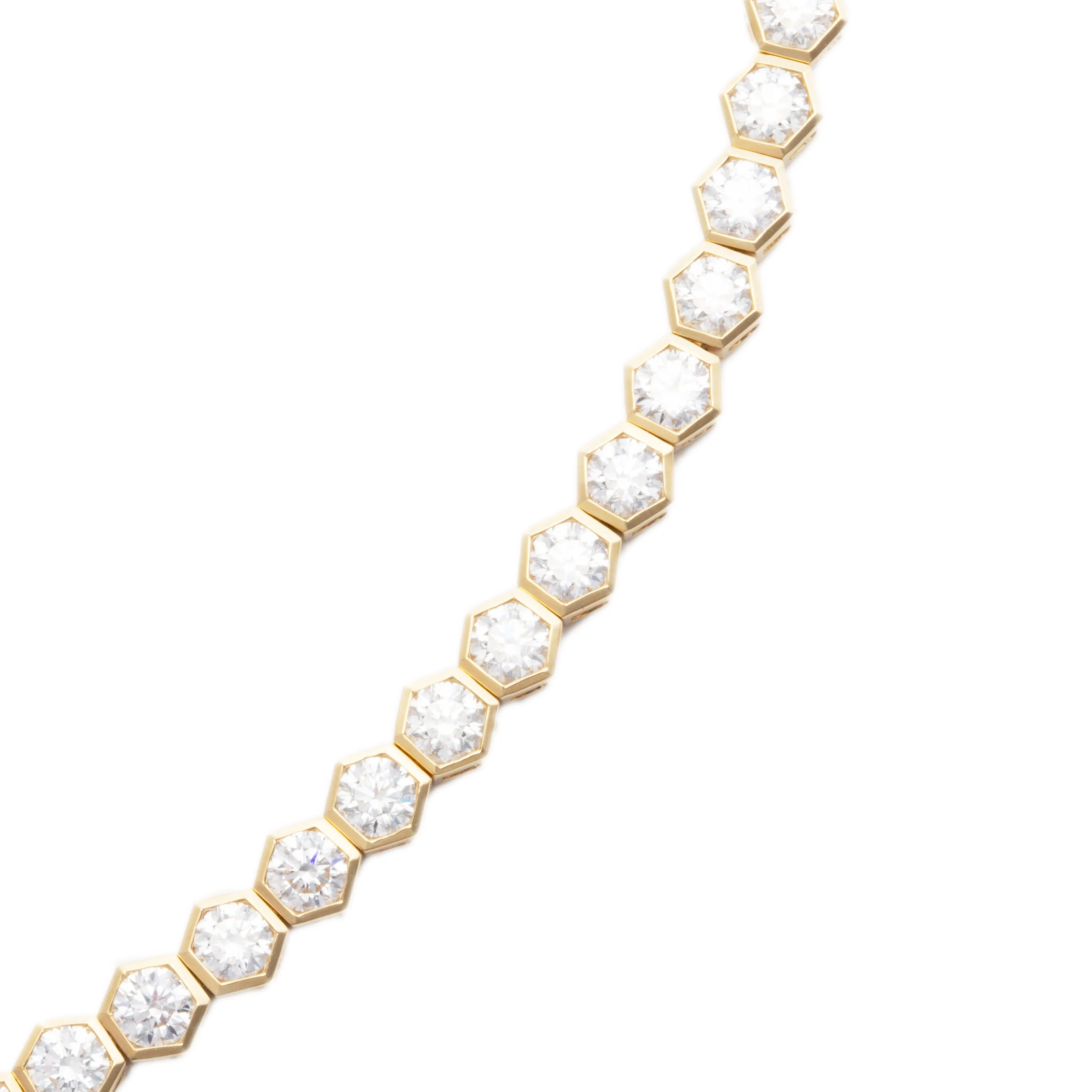 5.84ct 18k Yellow Gold Diamond Bracelet