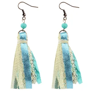 73674-1 - Tassel Earrings - Turquoise