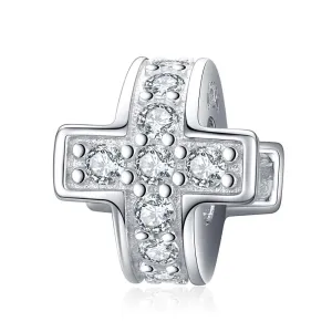 925 Sterling Silver Diy Cross Beaded Bracelet Accessories