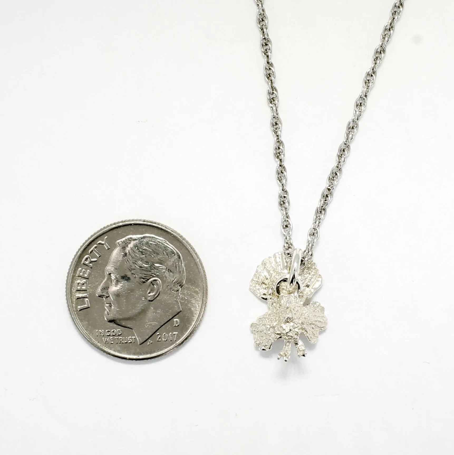 925 Sterling Silver Turkey Necklace Thanksgiving gift for her