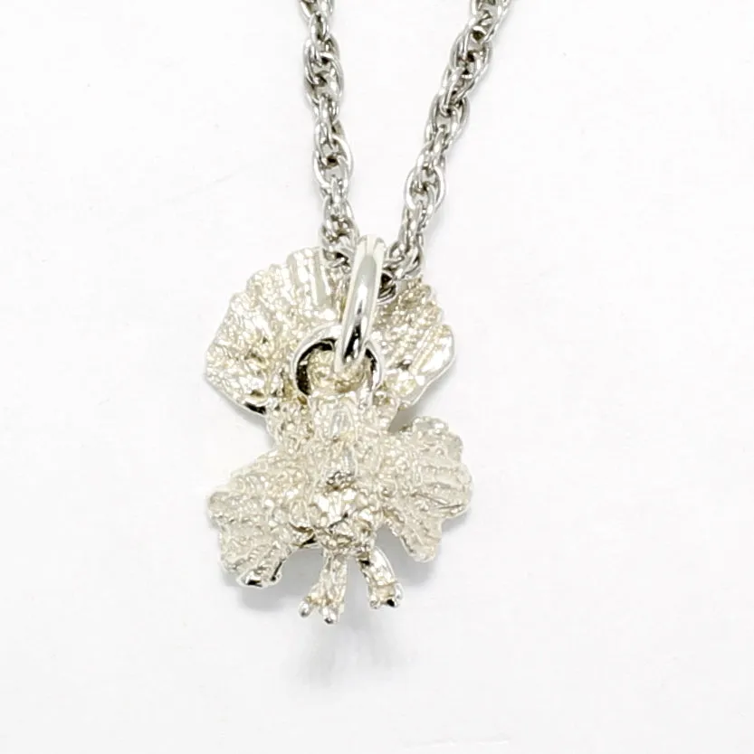 925 Sterling Silver Turkey Necklace Thanksgiving gift for her
