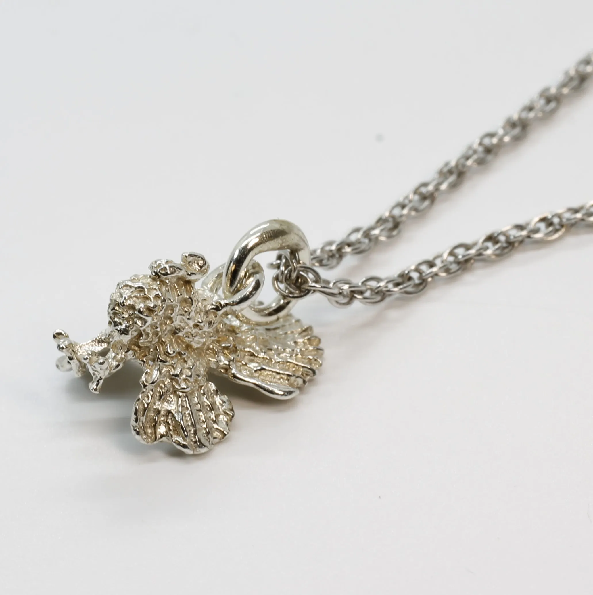 925 Sterling Silver Turkey Necklace Thanksgiving gift for her