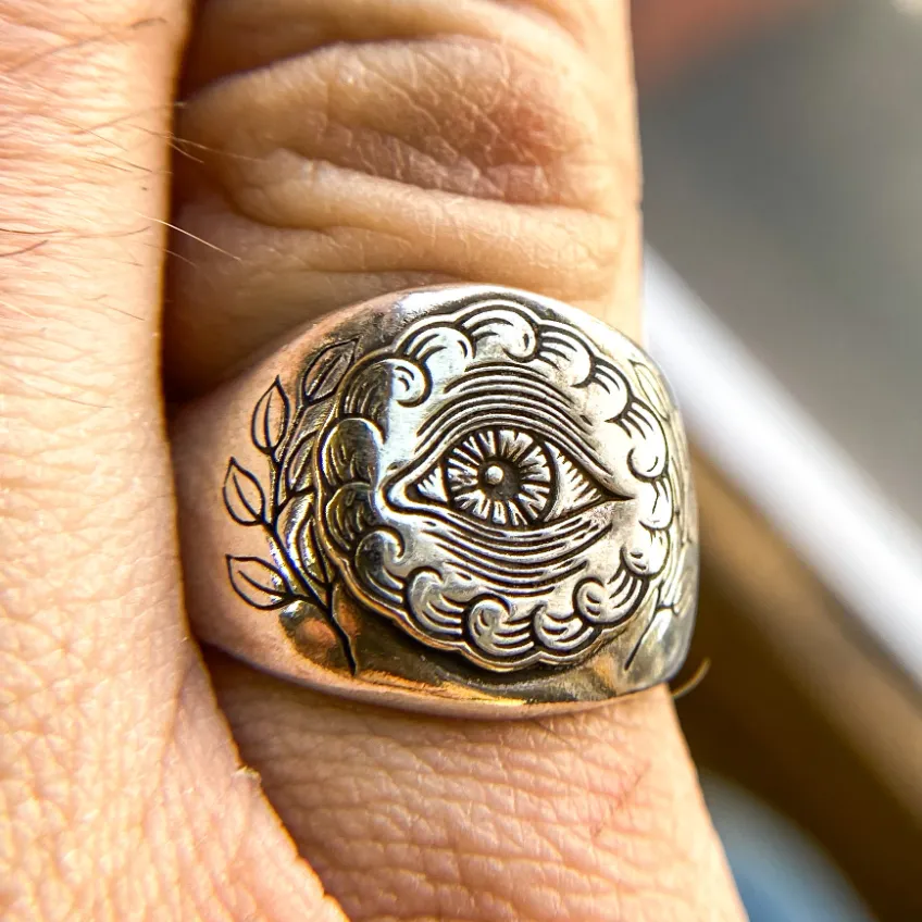 All Seeing Eye Signet Ring