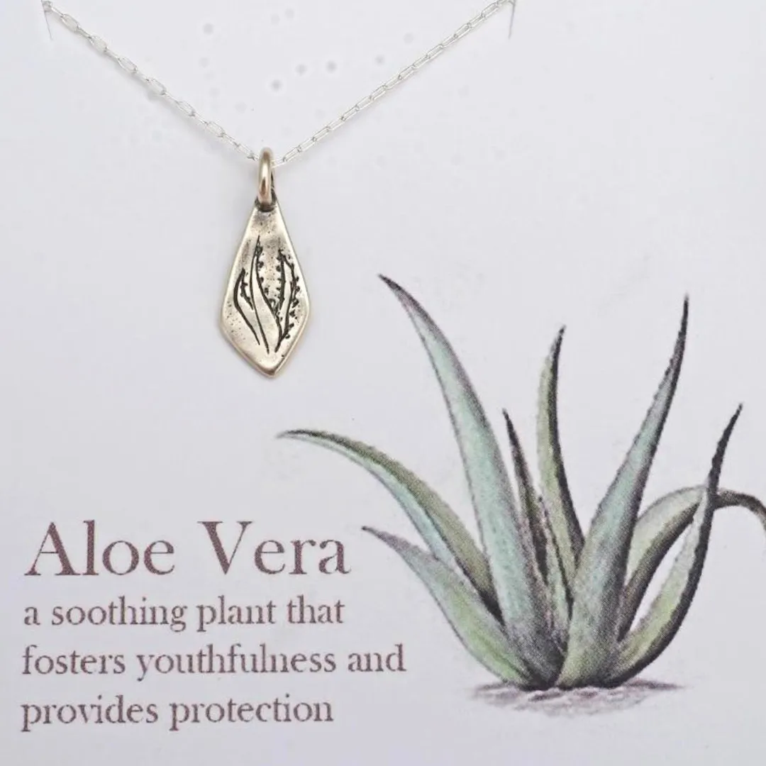 Aloe Vera Botanical Amulet Necklace