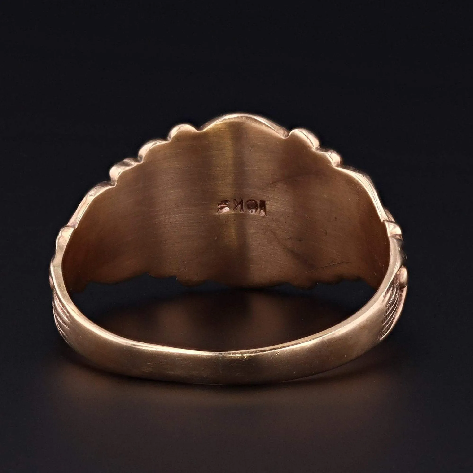 Antique Signet Ring | AG Initial Ring