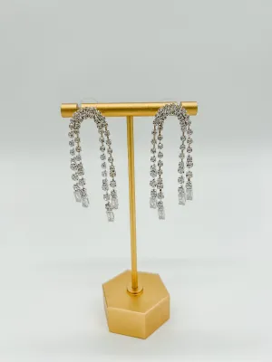 Arch Rhinestone Earrings