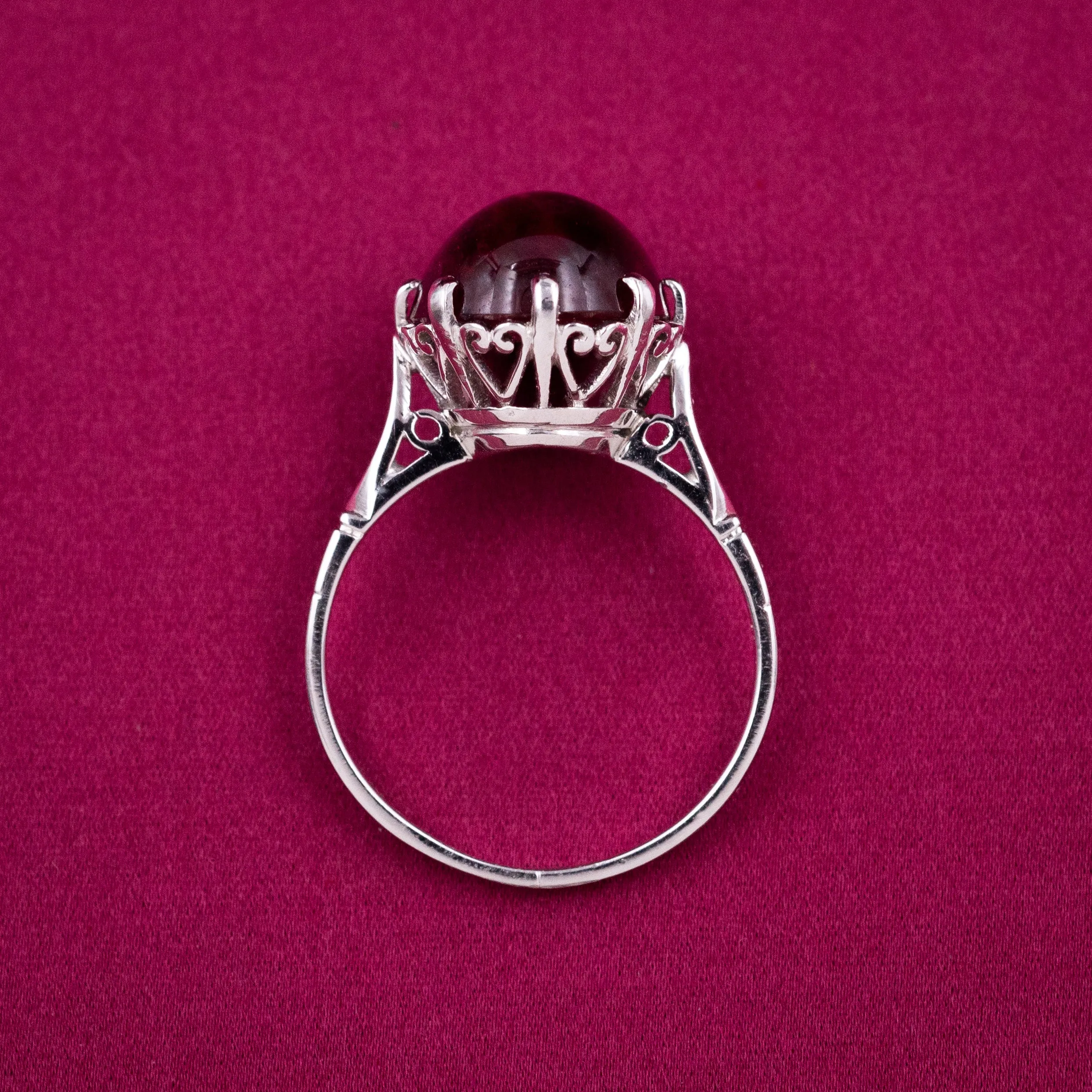 Art Deco Rubellite Tourmaline Ring