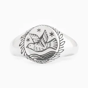 At Sea Signet Ring