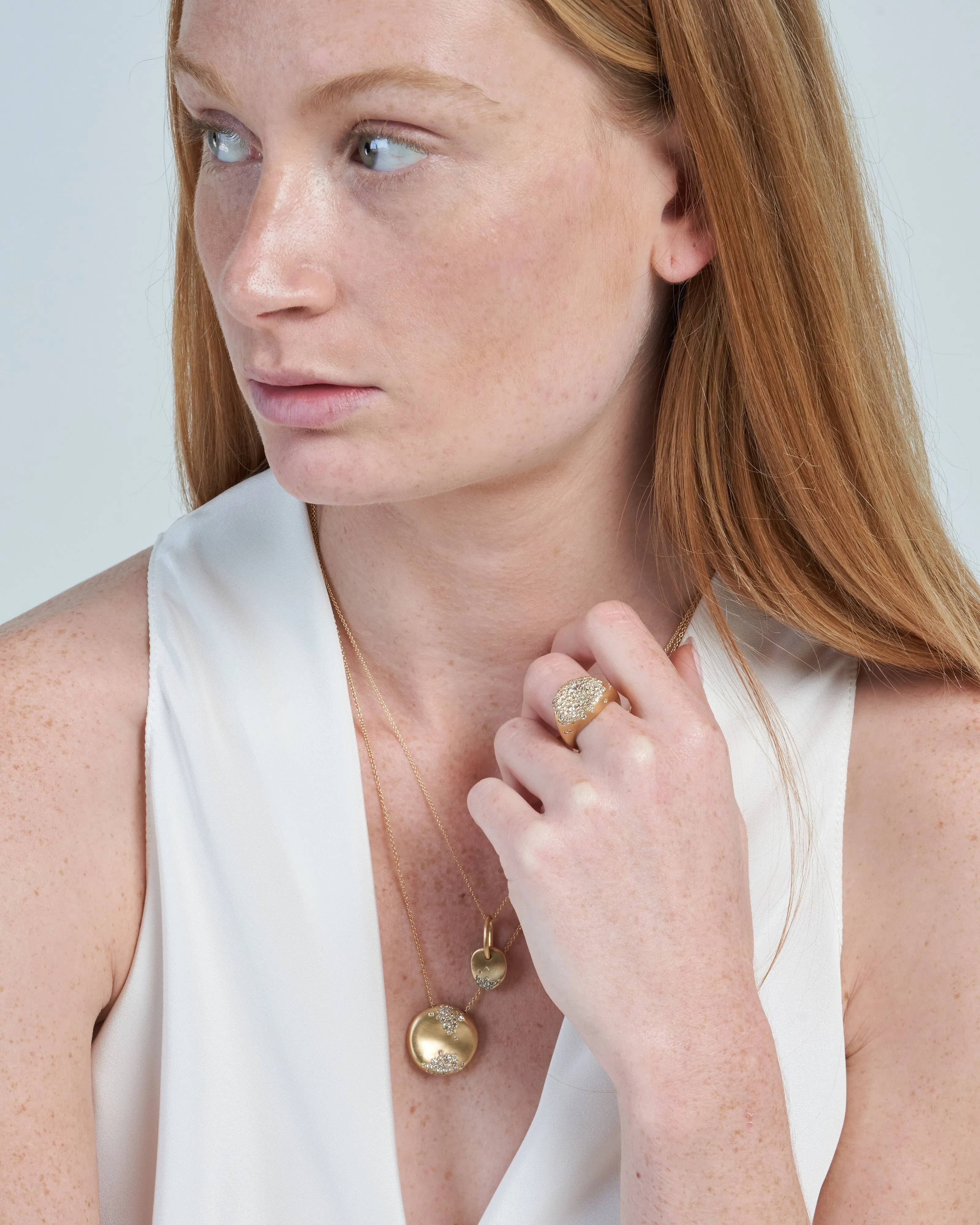 baby malak original champagne round ring