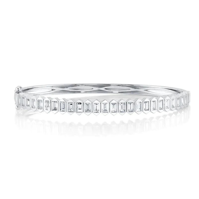 Baguette Diamond Bangle