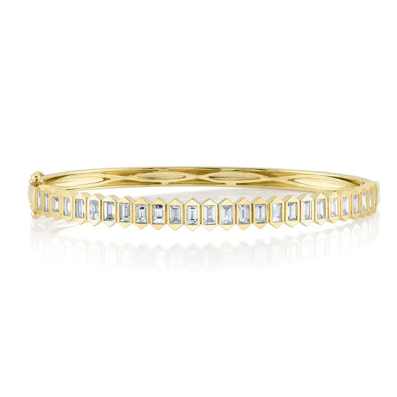 Baguette Diamond Bangle