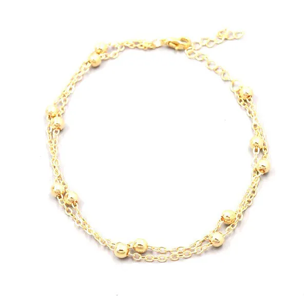 Beaded Chain Anklet