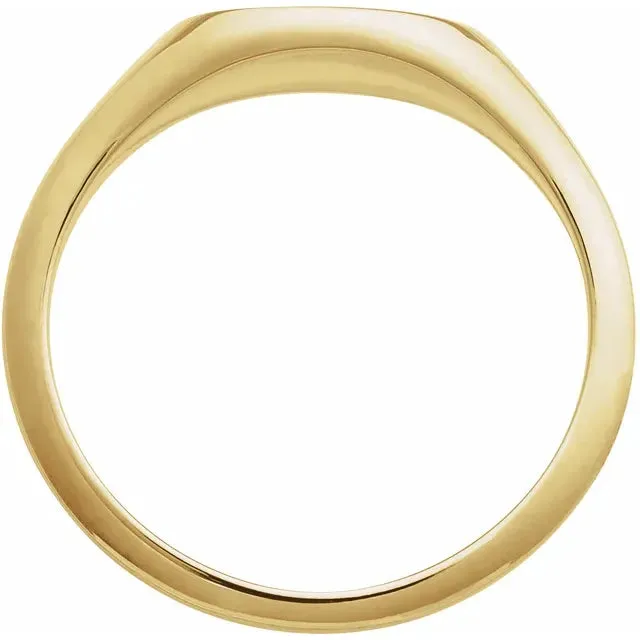 Bee and crown signet ring in your choice of metal
