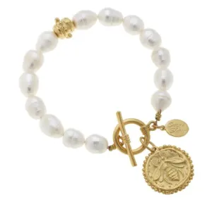 Bee   Pearl Bracelet