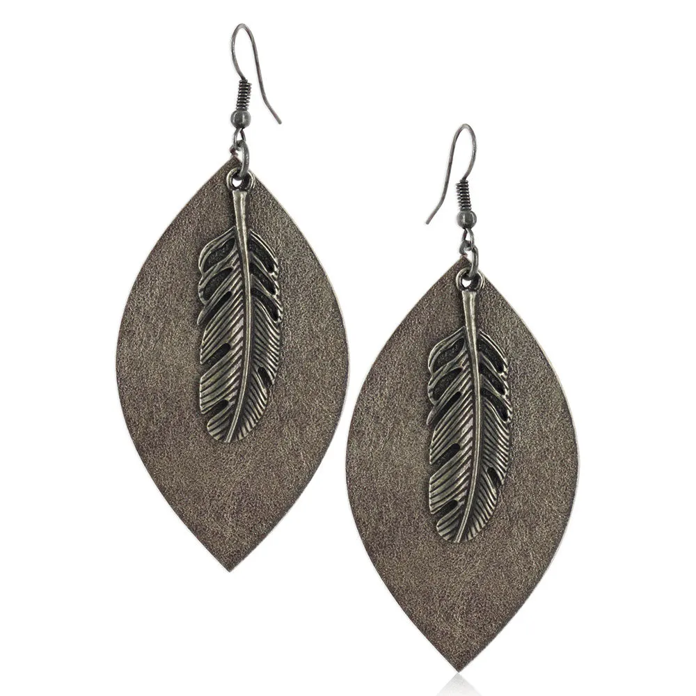 BGAER4869 Earrings "Attitude" Crosses Textured