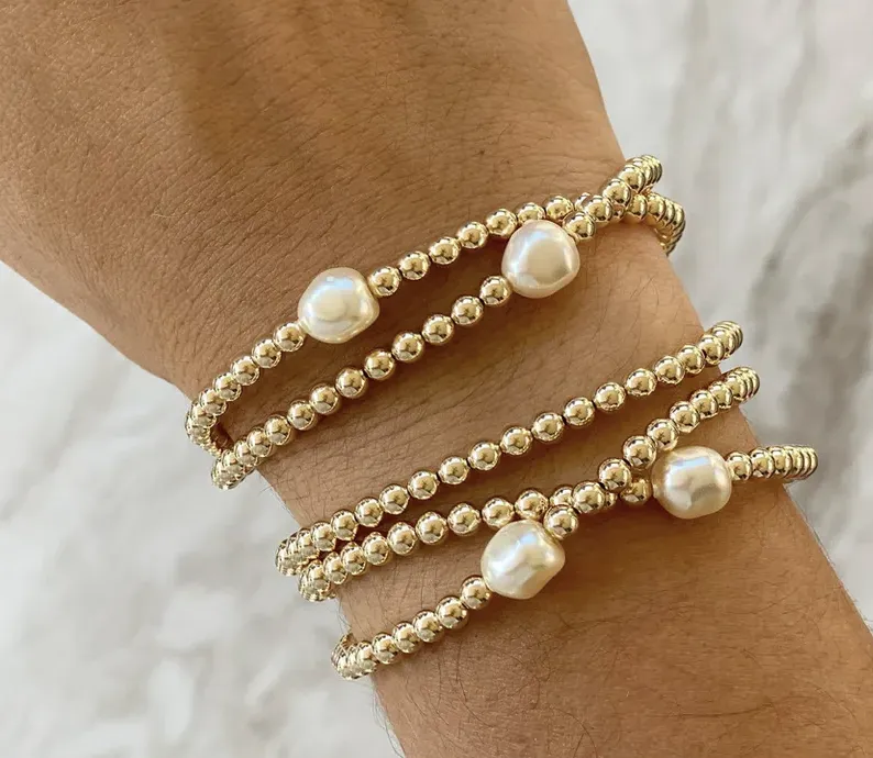 Billie Pearl Beaded Bracelet
