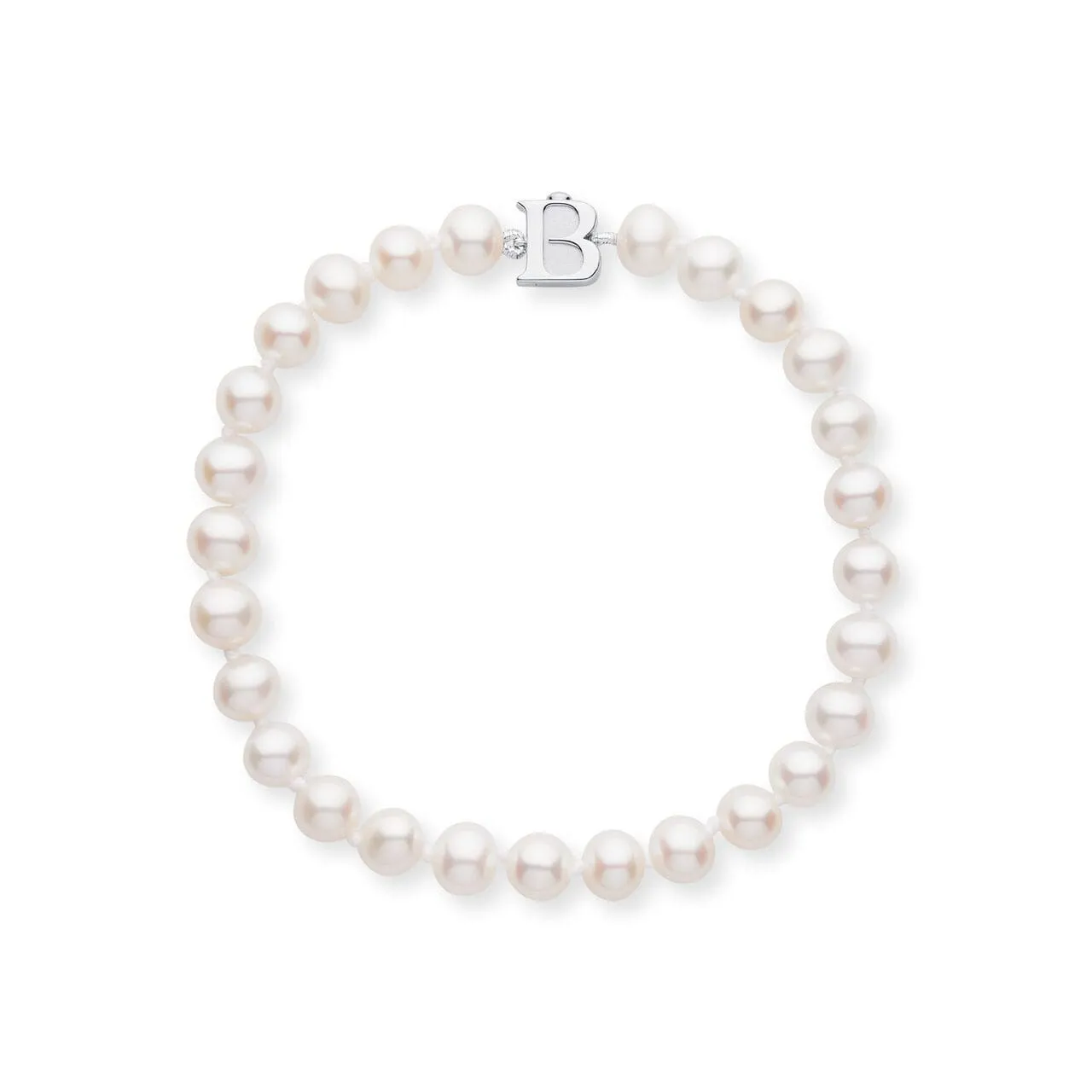 Birks Pearls 6-6.5 mm Silver Cultured Freshwater Pearl Bracelet