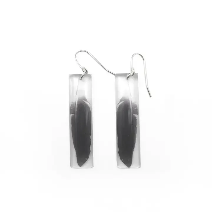 Black Drop Designs - Earrings - Tall (Feather)