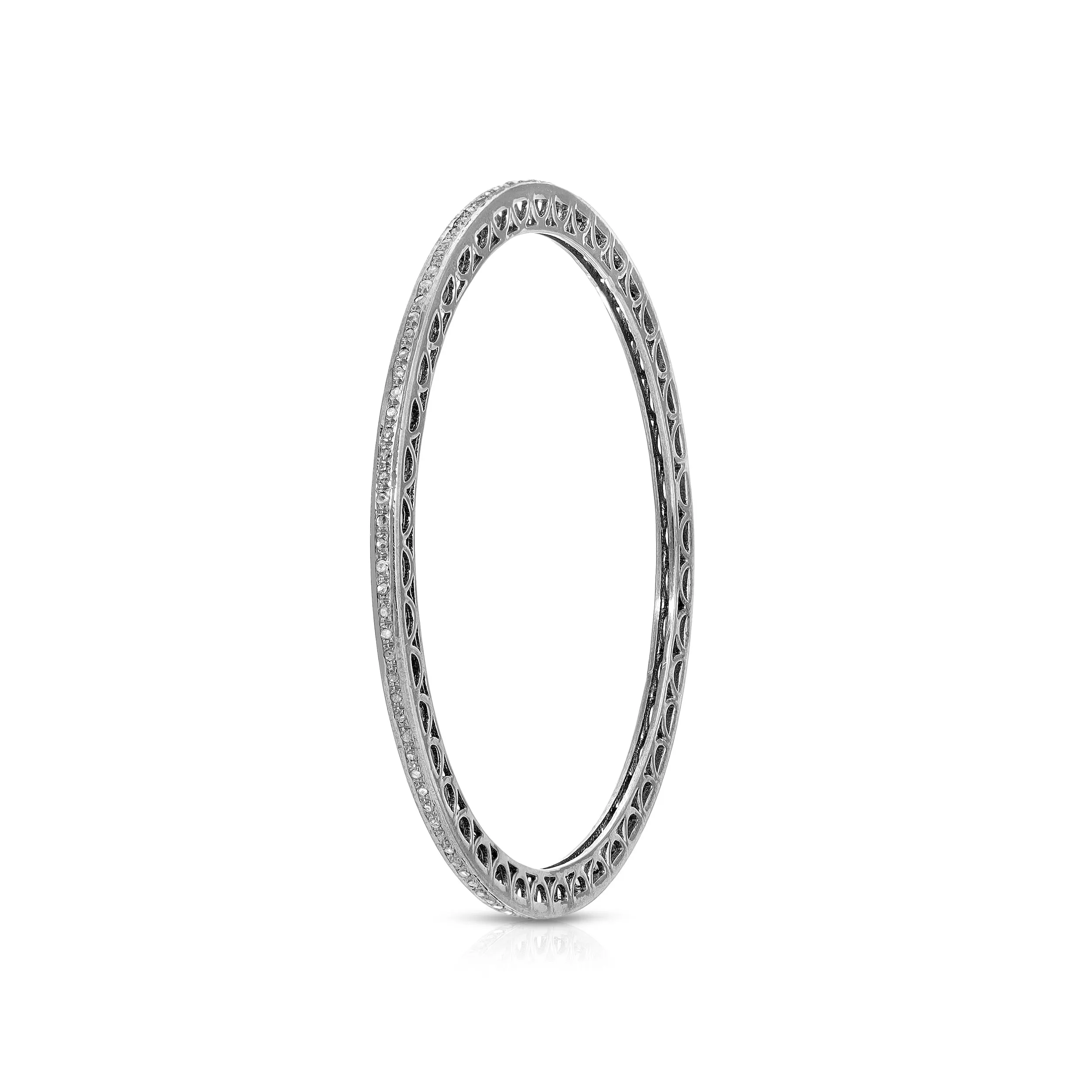 Blackened Diamond Bangle