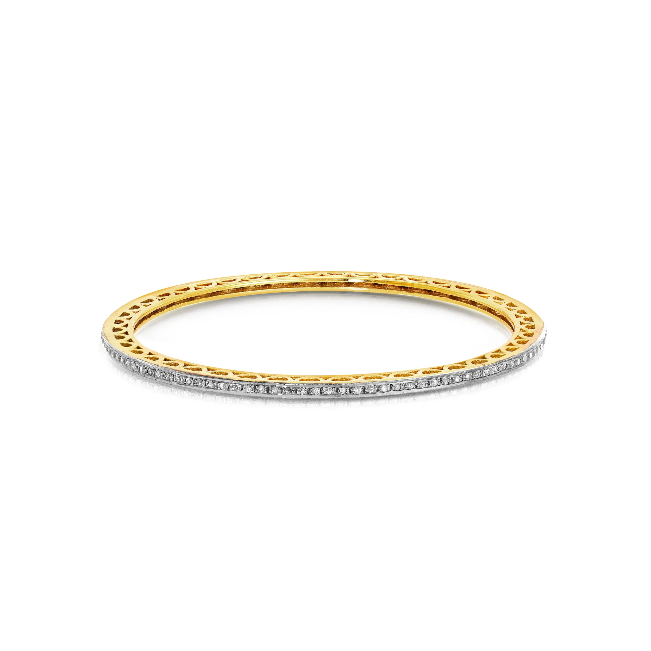 Blackened Diamond Bangle