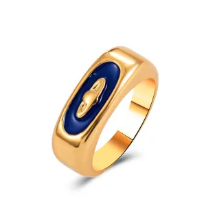 blue oil drop devil eye ring JLTR0563