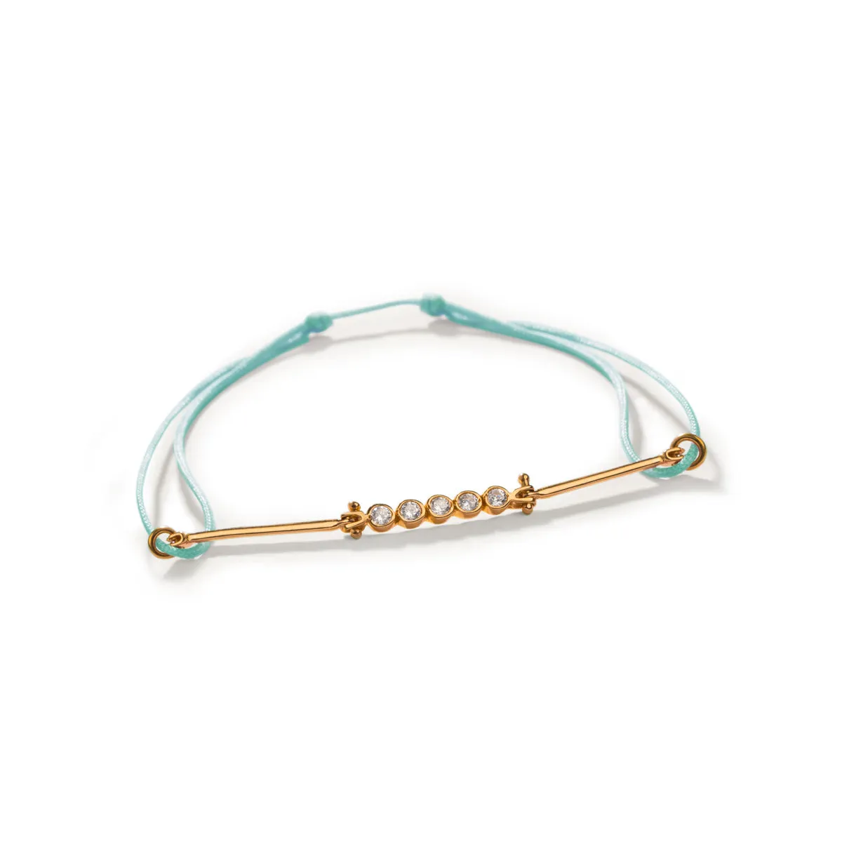 Blue Sparkle Cord Bracelet