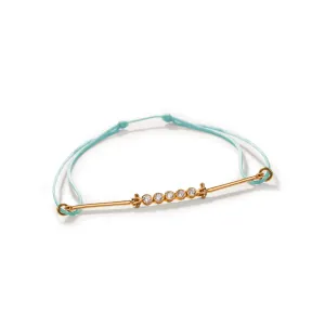 Blue Sparkle Cord Bracelet