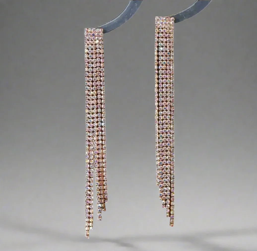 Blush Tassel Earrings