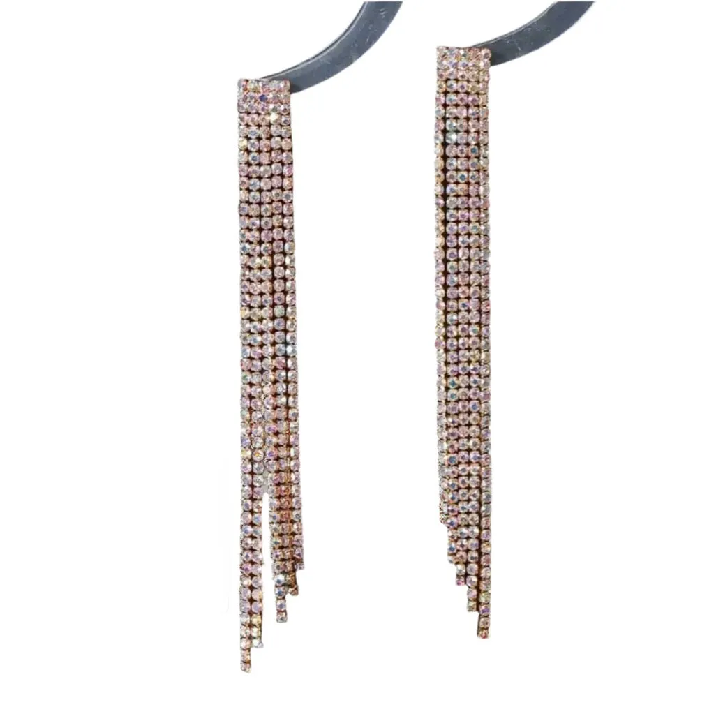 Blush Tassel Earrings