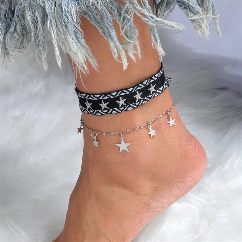 Bohemian Handmade Beads Anklets, Beaded Anklets, Ankle Bracelet