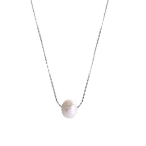 Boho & Mala Pearl Stainless Steel Pendant Necklace