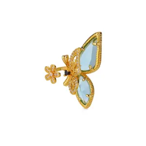 Butterfly Flower Rings